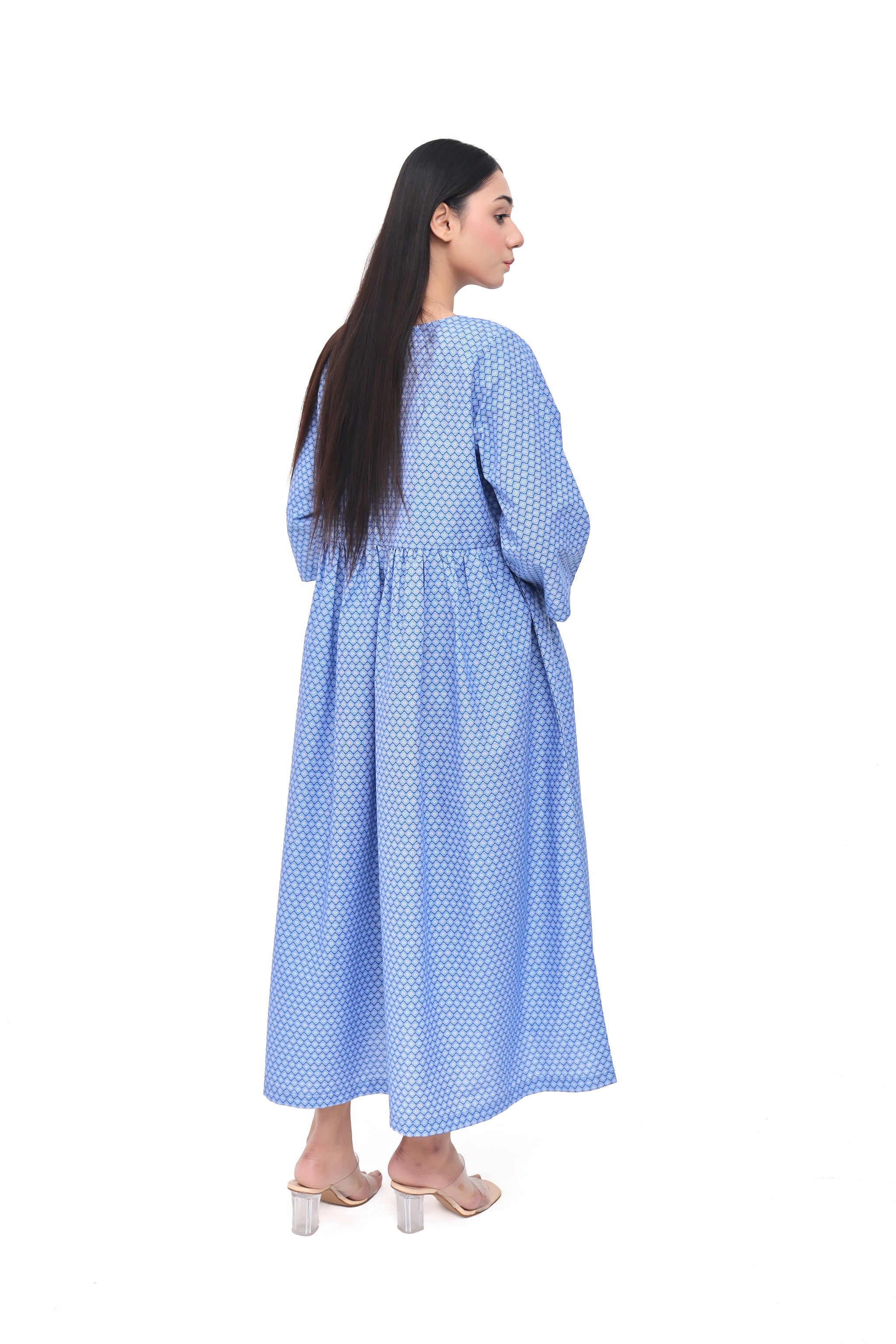 Printed Smock Dress – D12BE-26