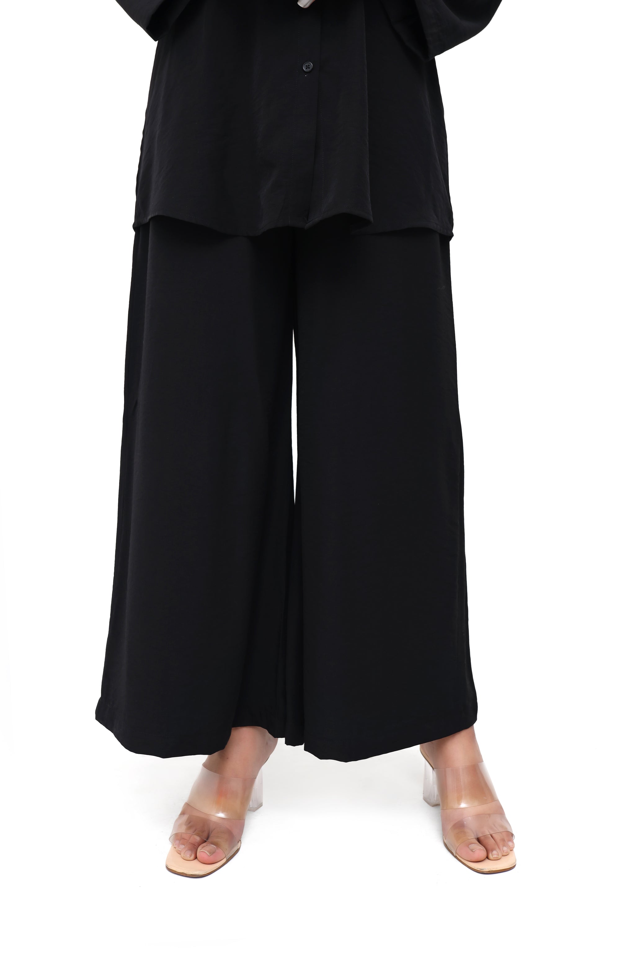 Black Georgette Co-Ord Set – D14BK-26