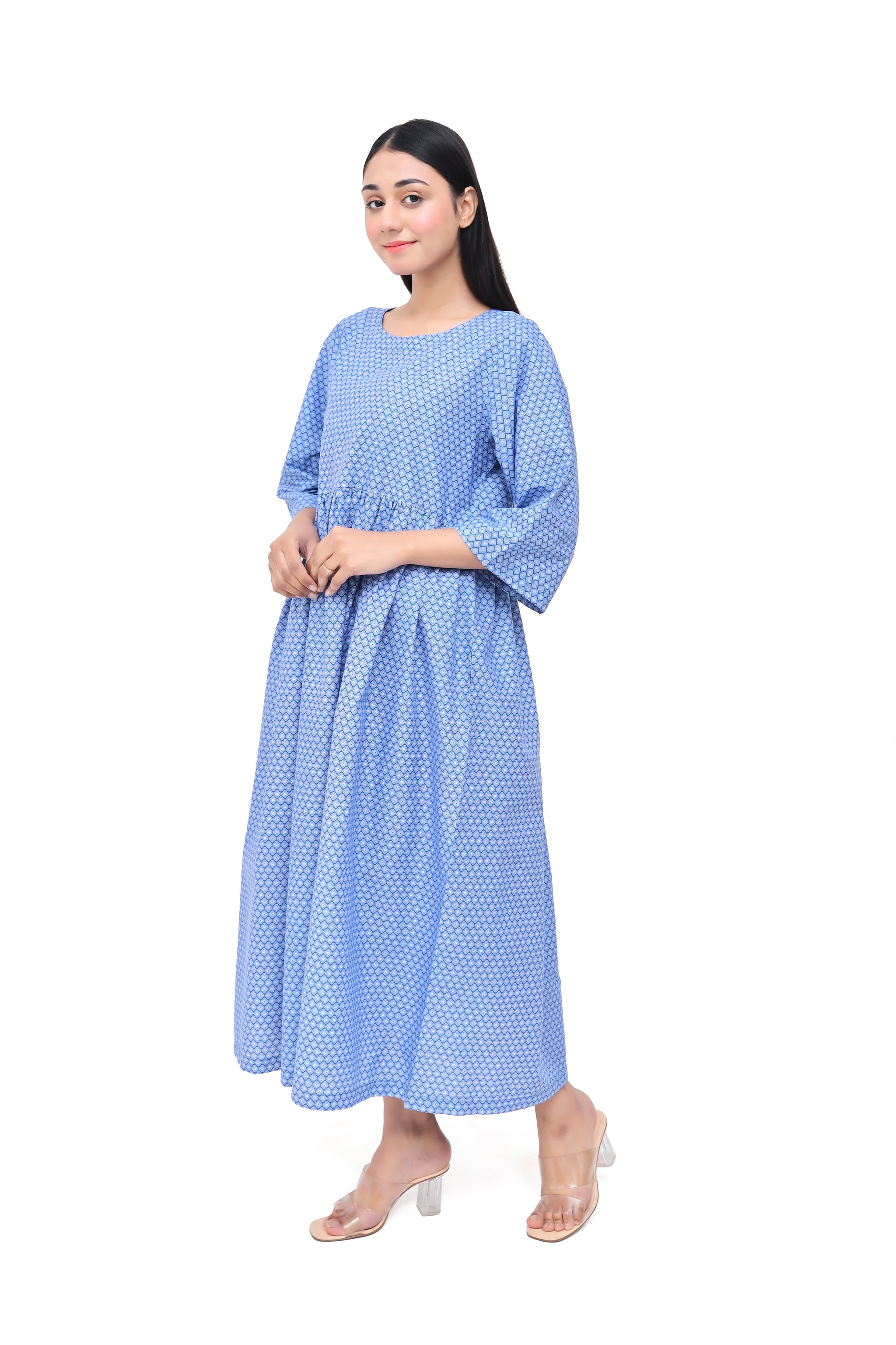Printed Smock Dress – D12BE-26
